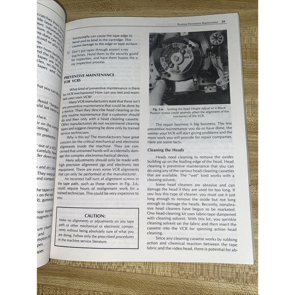 VCR Troubleshooting & Repair, By Robert Brenner, G 1st Ed 1990 Soft Cover - Picture 8 of 9